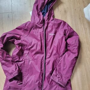 Columbia lined rain jacket